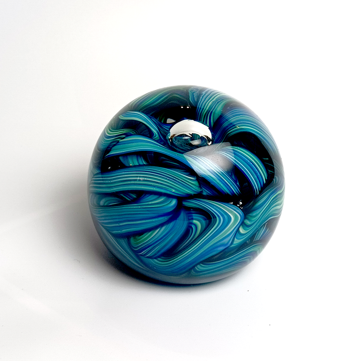 Hudson Glass Handblown Glass Ribbon Paperweight