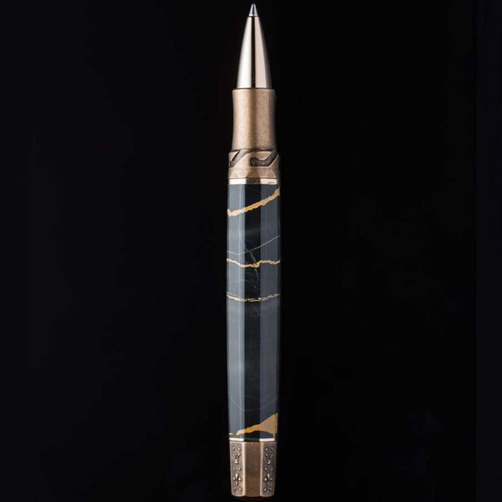 Visconti il Magnifico Rollerball Pen - Black Marble