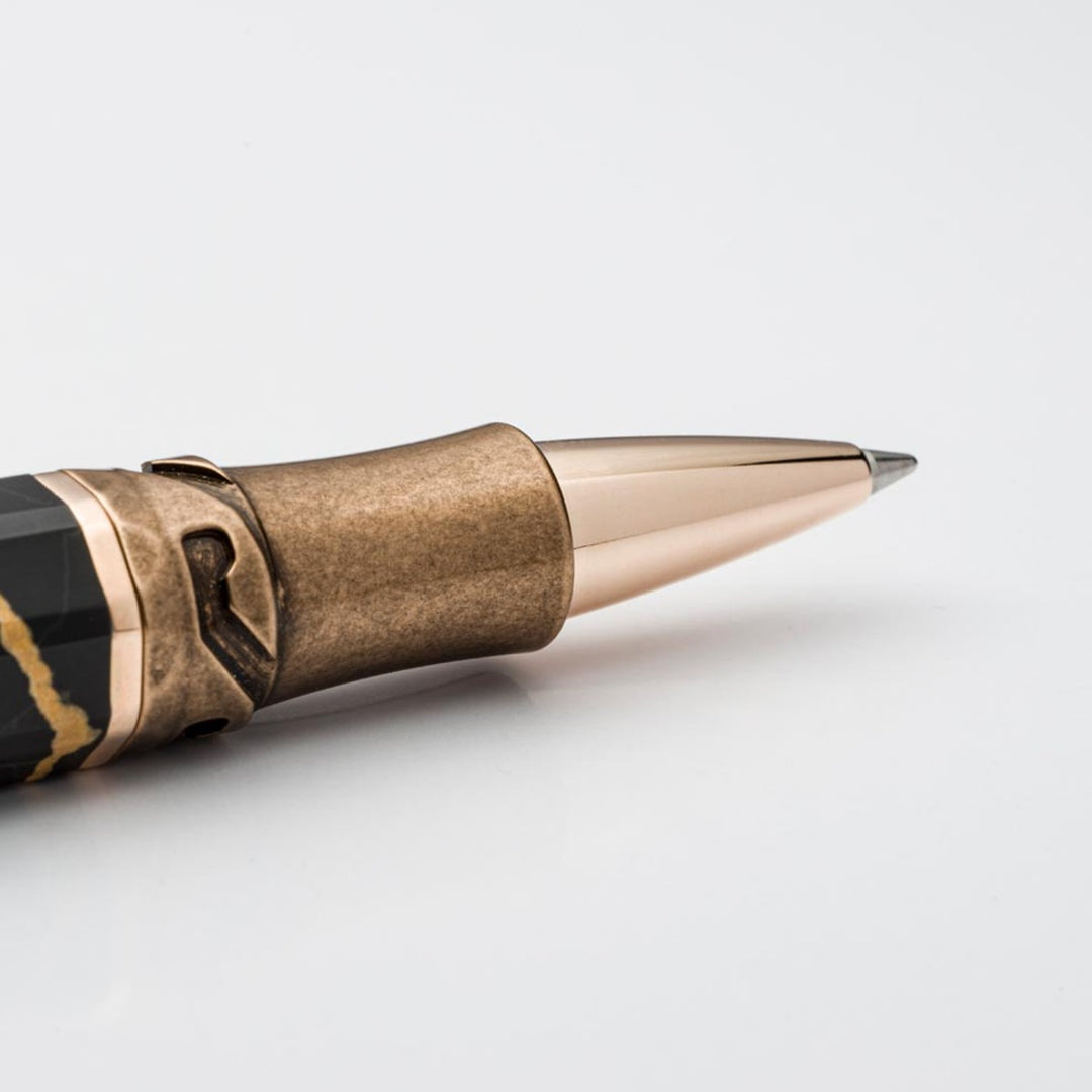 Visconti il Magnifico Rollerball Pen - Black Marble