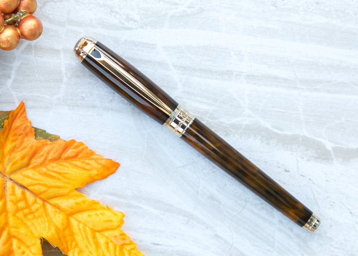 S.T. Dupont Line D Large Fountain Pen - Atelier Brown Lacquer