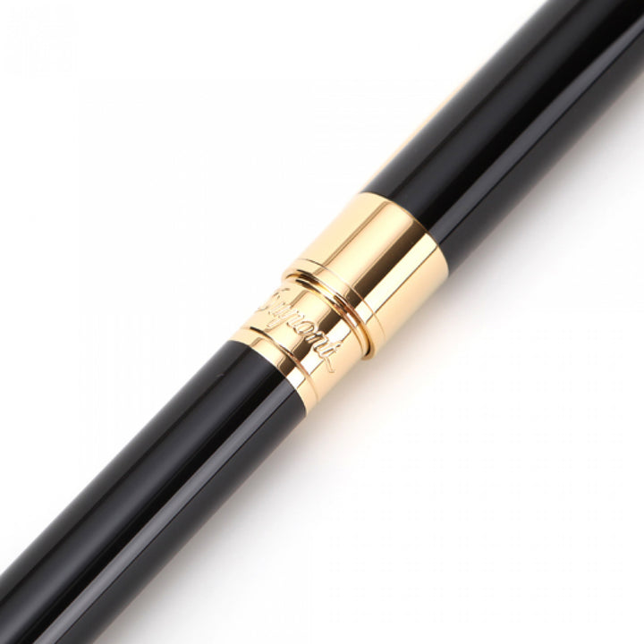 S.T. Dupont D-Initial Rollerball Pen - Black &amp; Gold