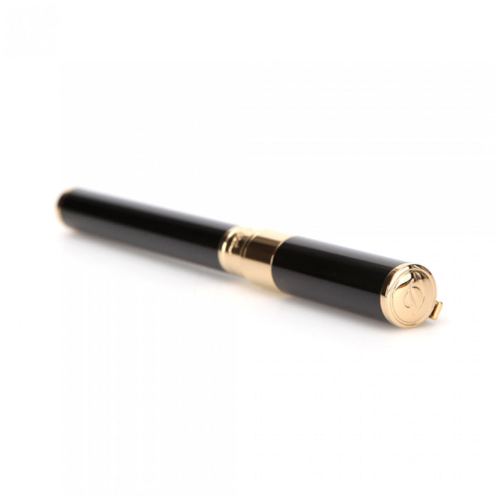 S.T. Dupont D-Initial Fountain Pen - Black &amp; Gold