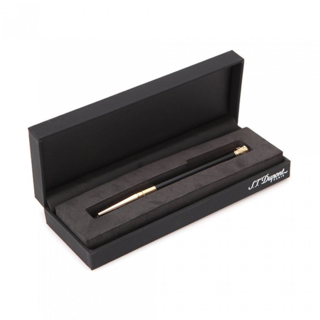 S.T. Dupont D-Initial Ballpoint Pen - Black &amp; Gold