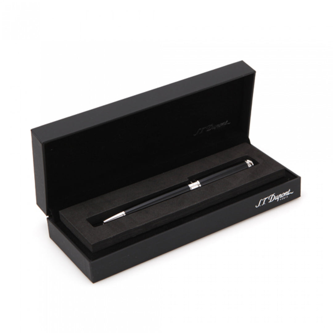 S.T. Dupont Line D Medium Ballpoint Pen - Black &amp; Palladium