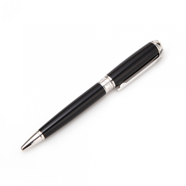 S.T. Dupont Line D Medium Ballpoint Pen - Black &amp; Palladium