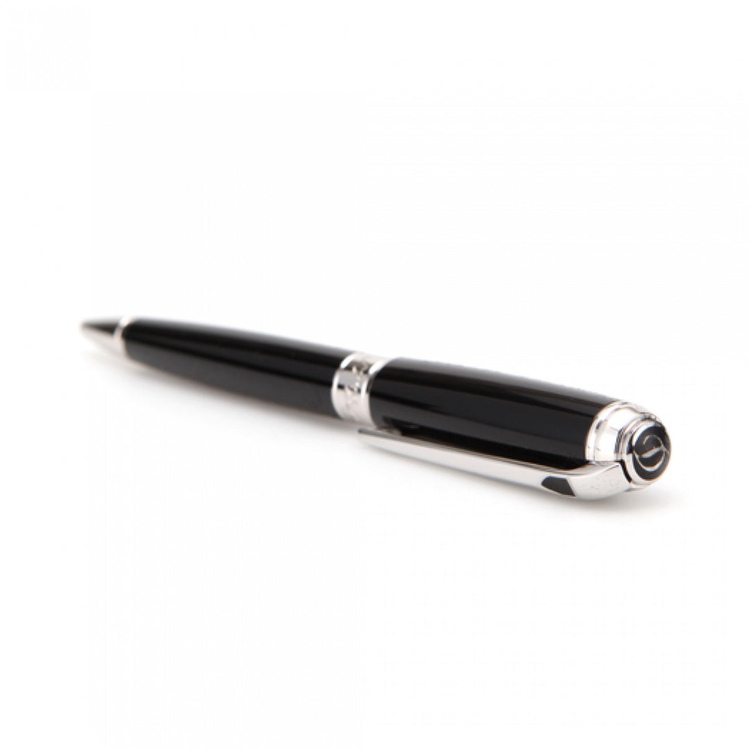 S.T. Dupont Line D Medium Ballpoint Pen - Black &amp; Palladium