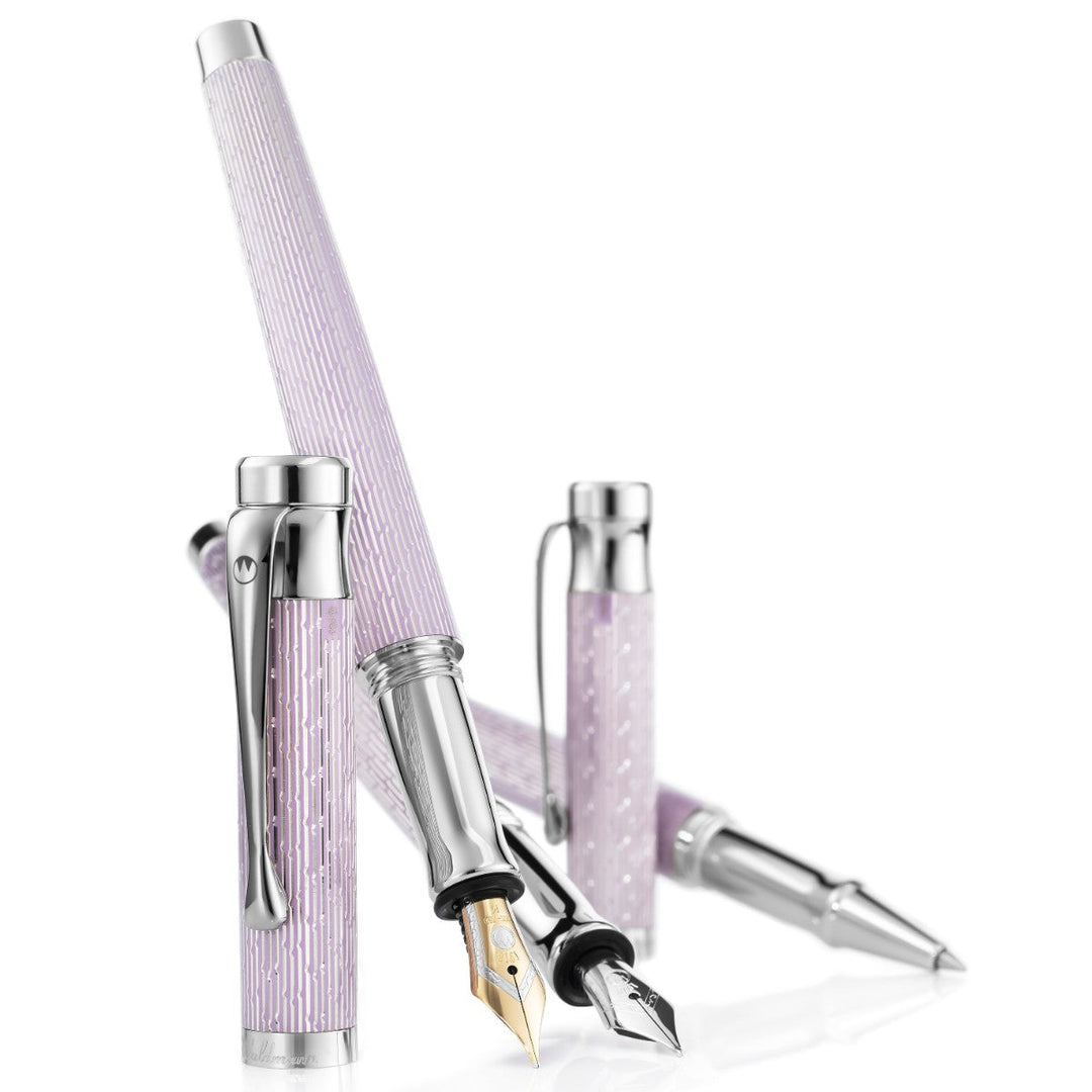 Waldmann Tango Imagination Fountain Pen - Lilac - Steel