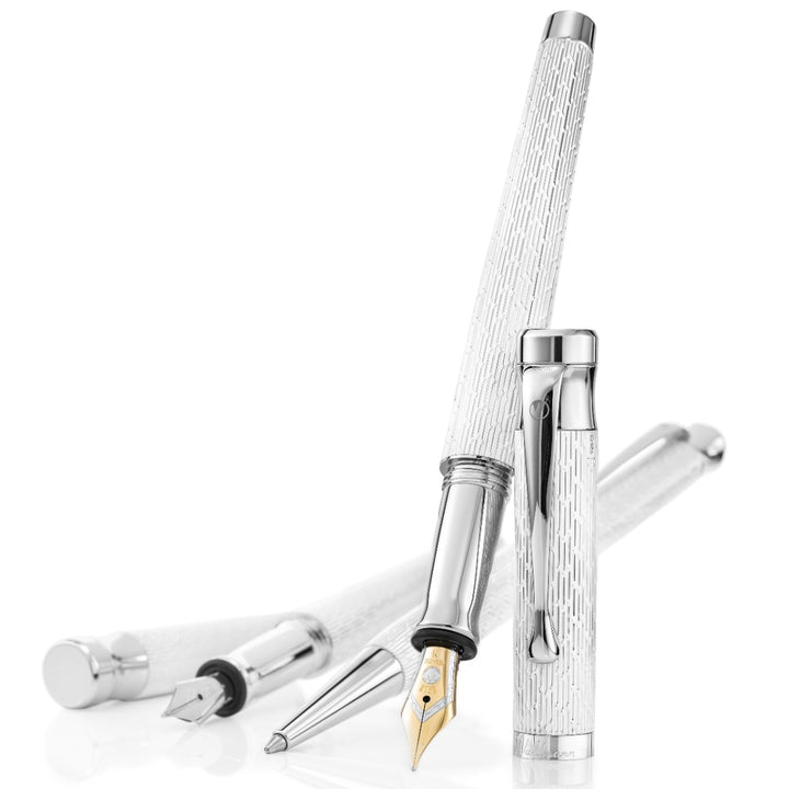 Waldmann Tango Imagination Fountain Pen - White - 18K Gold