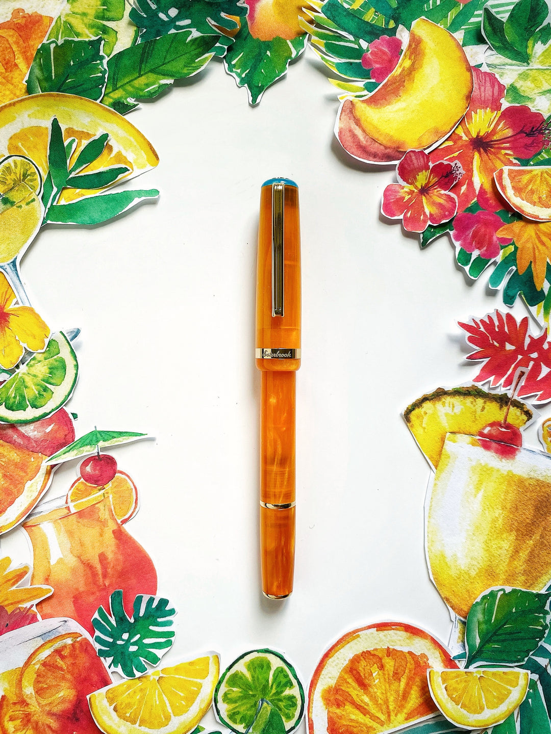 Esterbrook JR Paradise Pocket Fountain Pen - Orange Sunset