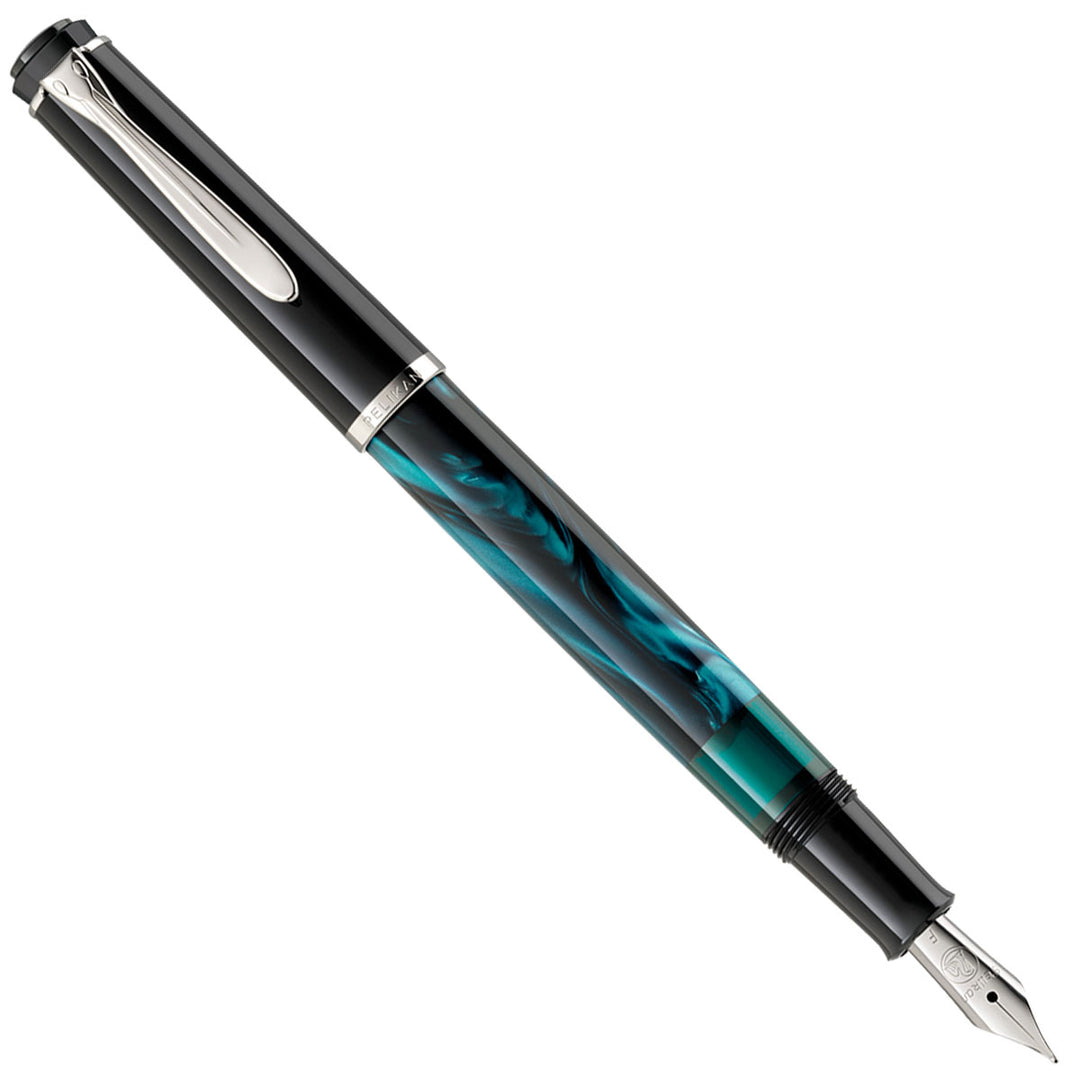 Pelikan Classic M205 Fountain pen - Petrol-Marbled
