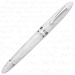 Leonardo Officina Italiana Furore Fountain Pen - White Salt (Silver Trim)