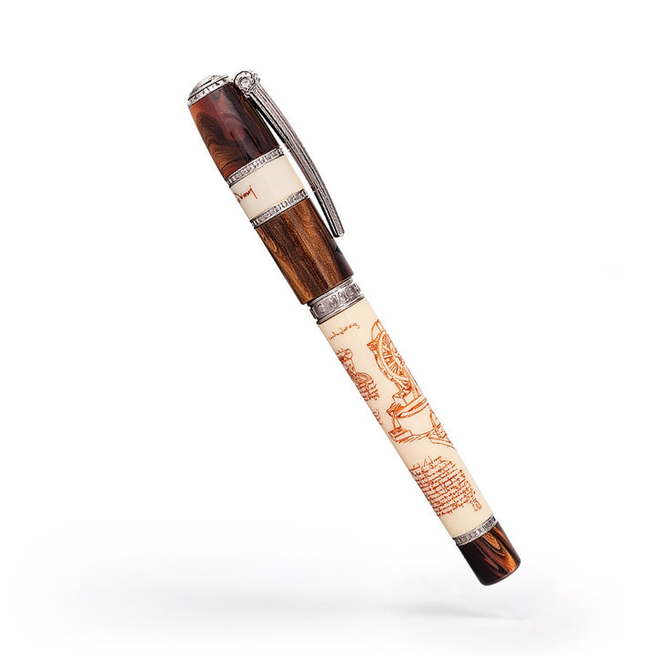 Visconti Leonardo da Vinci Machina Fountain Pen - Silver