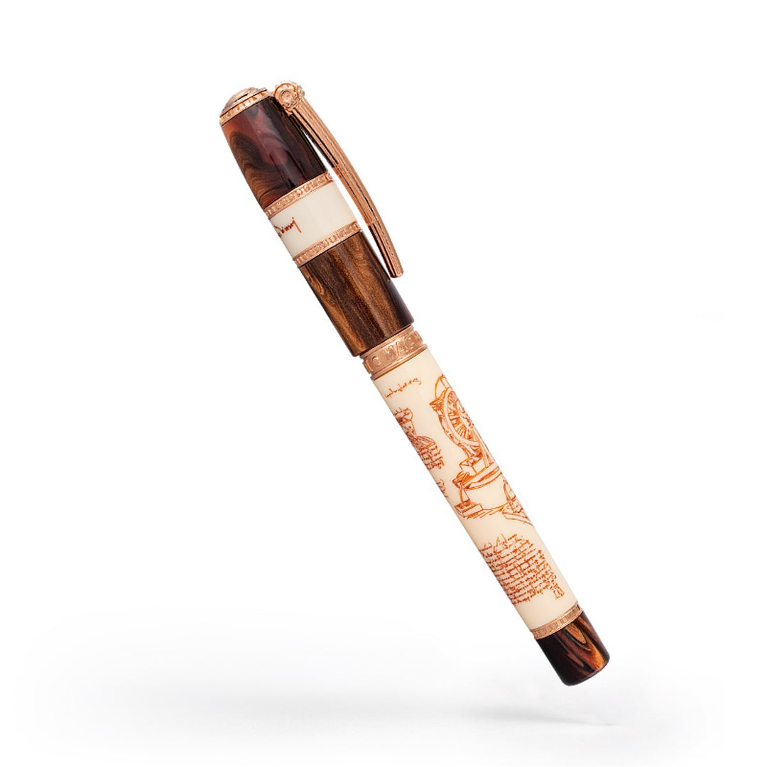 Visconti Leonardo da Vinci Machina Fountain Pen - Rose Gold