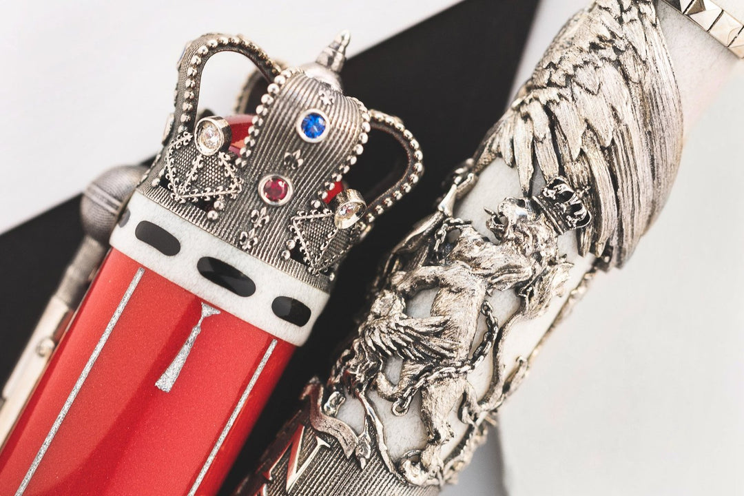 Montegrappa Queen: A Night at the Opera Rollerball Pen - Silver