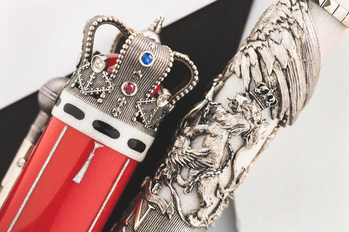 Montegrappa Queen: A Night at the Opera Rollerball Pen - Silver