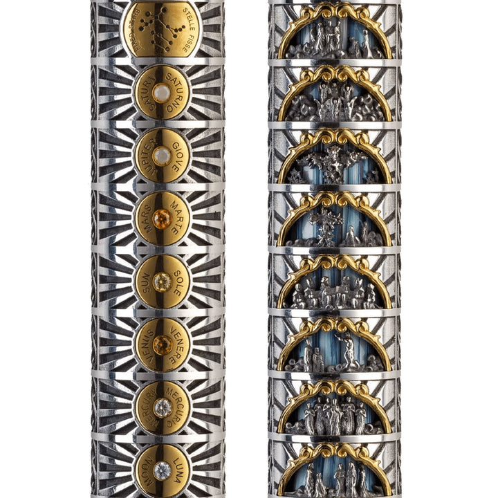 Montegrappa Dante Alighieri: Paradiso Silver Rollerball Pen