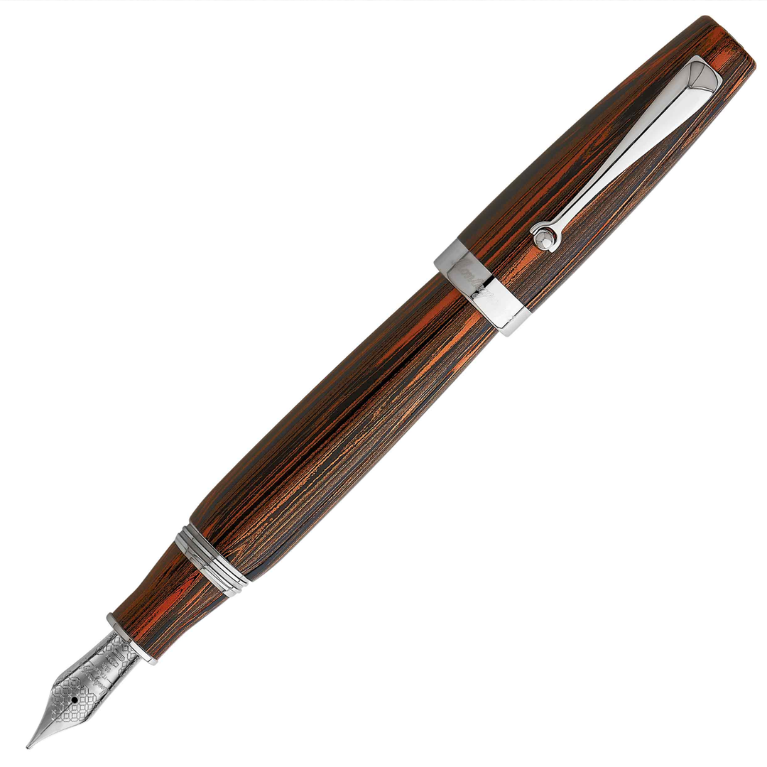 Montegrappa Miya Ebonite Fountain Pen - Brick Red