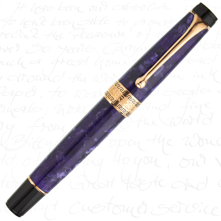 Aurora Optima Limited Edition Nebulosa Rose Gold Fountain Pen