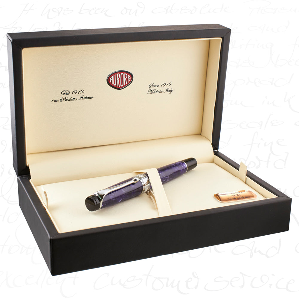 Aurora Optima Limited Edition Nebulosa Silver Fountain Pen