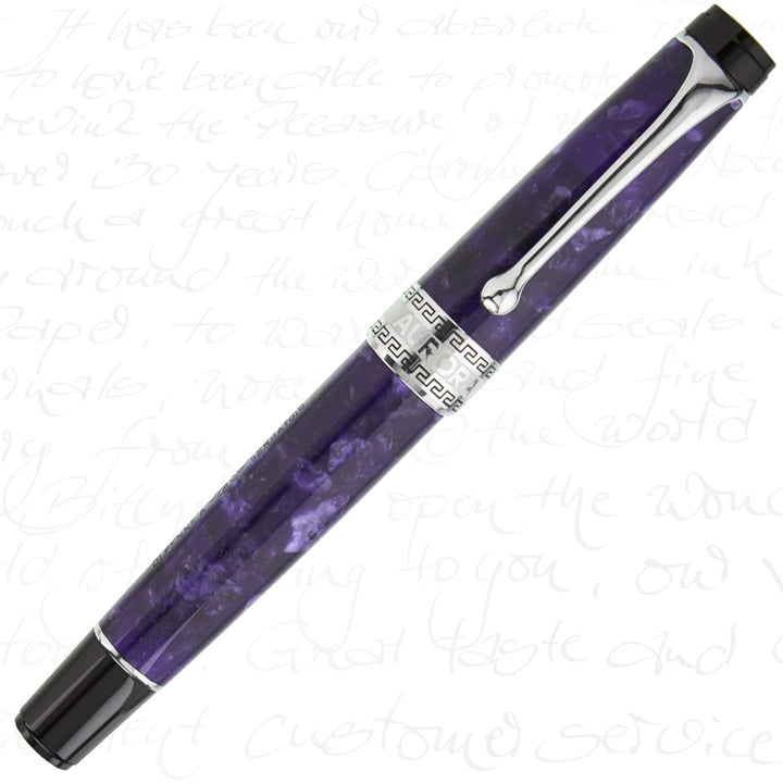 Aurora Optima Limited Edition Nebulosa Silver Fountain Pen
