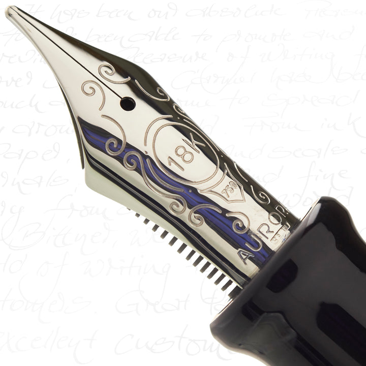 Aurora Optima Limited Edition Nebulosa Silver Fountain Pen