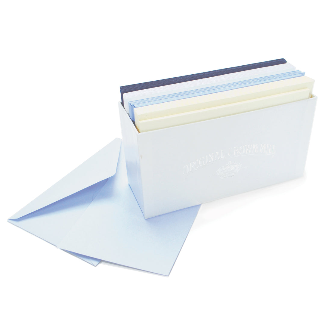 Color Vellum Note Card Assortments (4 colors with 8 sets each) 3.5x5"| Original Crown Mill