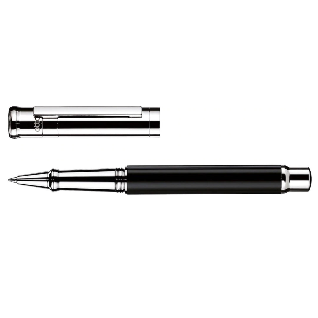 Otto Hutt Design 04 Black and Platinum - Rollerball