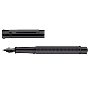 Otto Hutt Design 04 Black Matte Guilloche - Fountain Pen - Steel