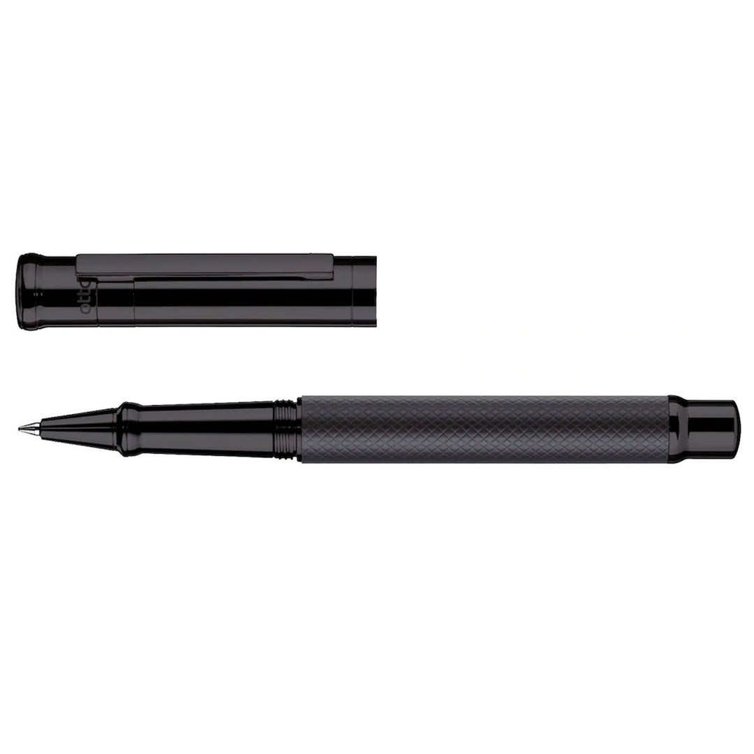 Otto Hutt Design 04 Black Matte Guilloche - Rollerball