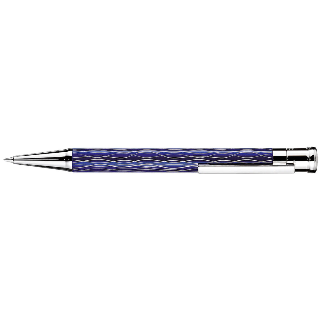 Otto Hutt Design 04 Blue and Platinum Wave - Mechanical Pencil