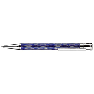 Otto Hutt Design 04 Blue and Platinum Wave - Mechanical Pencil