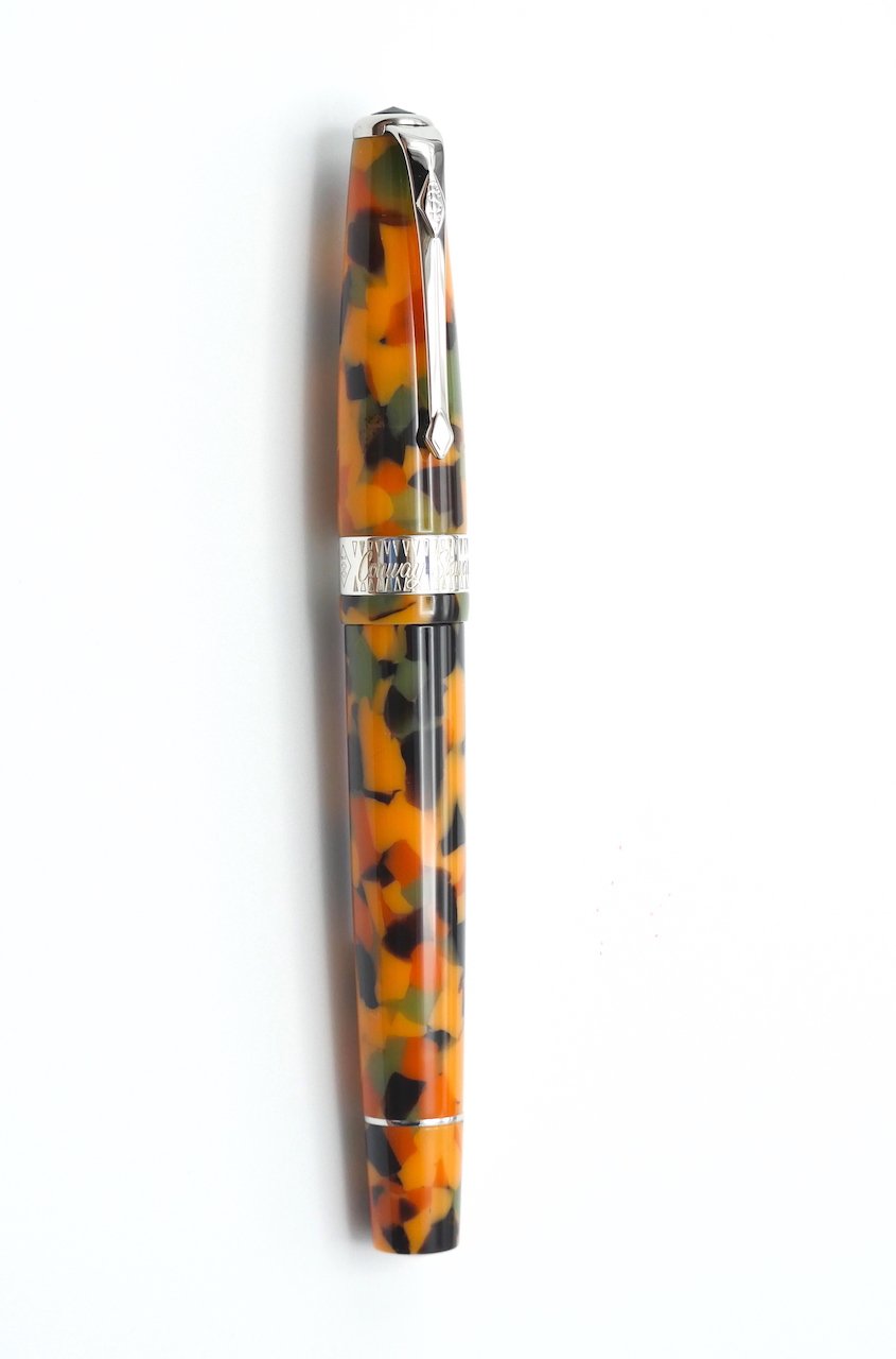 Conway Stewart Arlecchino Fountain Pen - Rhodium