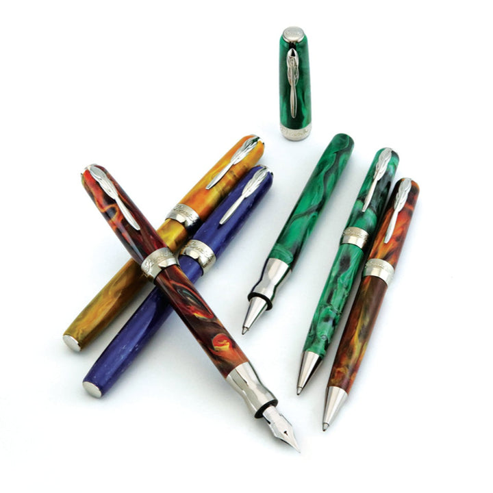 Pineider La Grande Bellezza Gemstones Ballpoint Pen - Tiger&