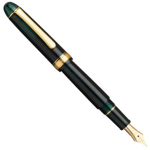 Platinum #3776 Century Trim Fountain Pen - Laurel Green w/ Gold