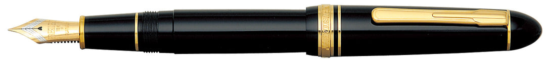 Platinum President Fountain Pen - Black w/ Gold Trim
