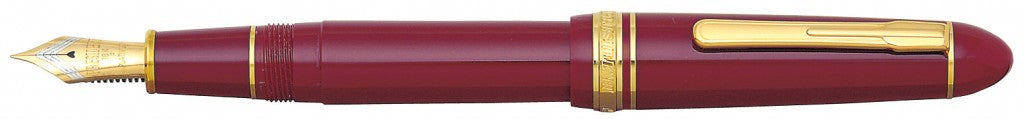 Platinum President Fountain Pen - Wine Red w/Gold Trim