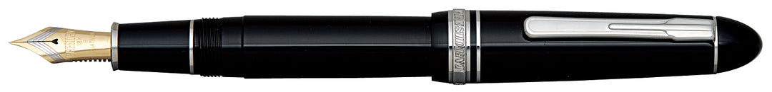 Platinum President Fountain Pen - Black w/ Rhodium Trim