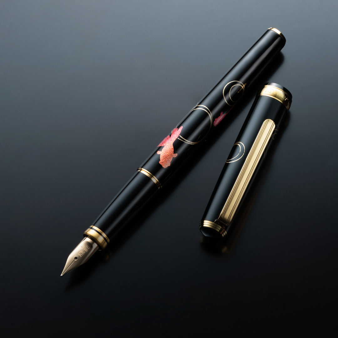 Platinum Classic Maki-E Kanazawa Leaf Fountain Pen - Goldfish