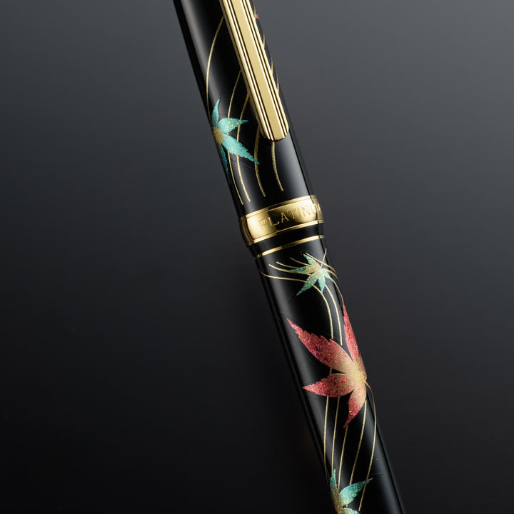 Platinum Classic Maki-E Kanazawa Leaf Fountain Pen - Autumn Leaves