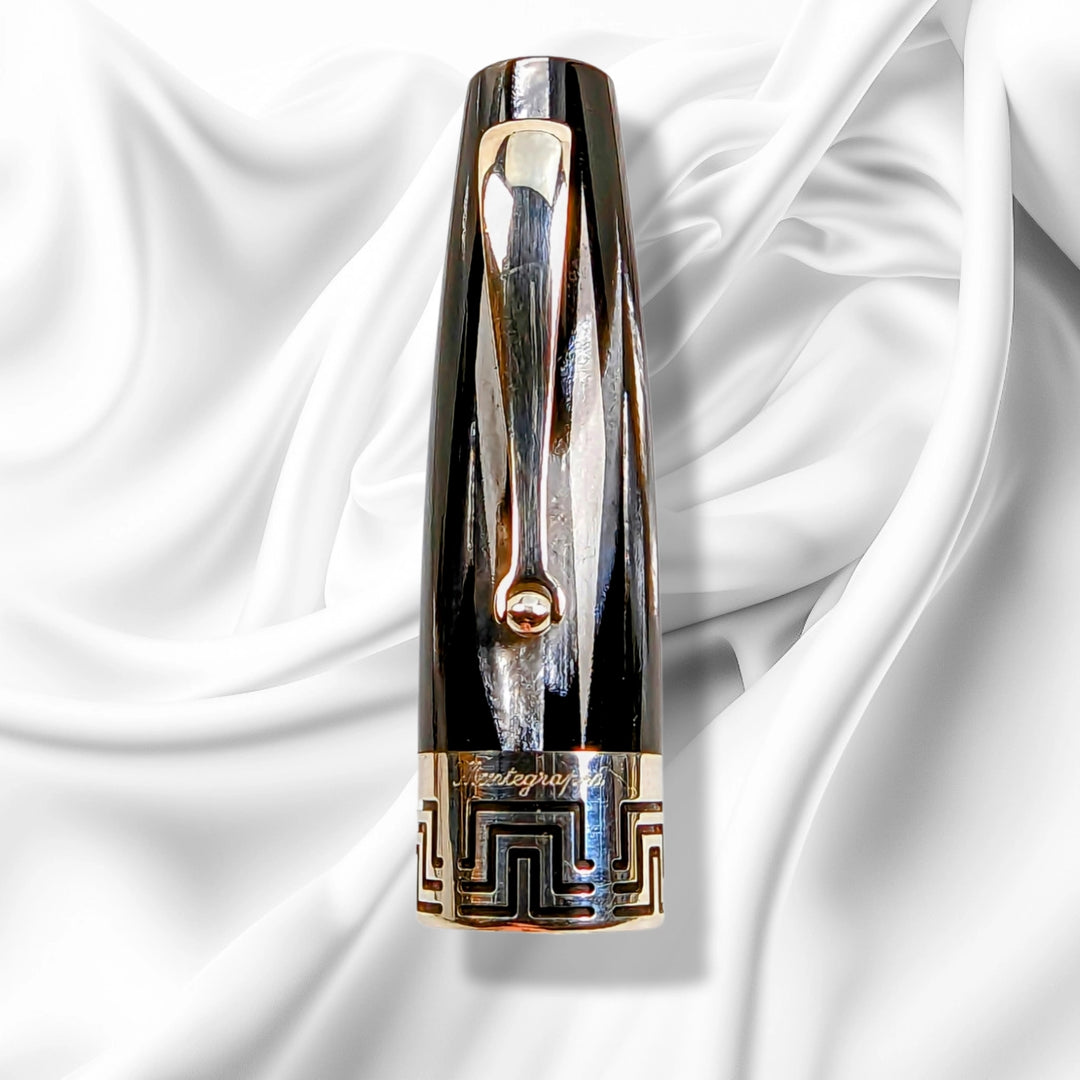 Montegrappa Extra 1930 Black &amp; White Celluloid  - Fountain Pen