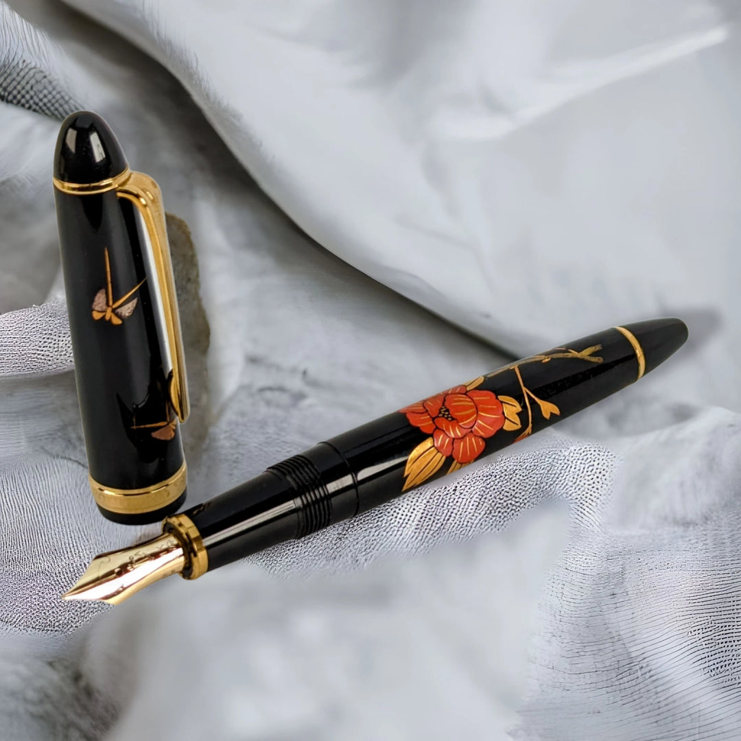 Sailor Maki-e Flower and Butterfly Fountain Pen
