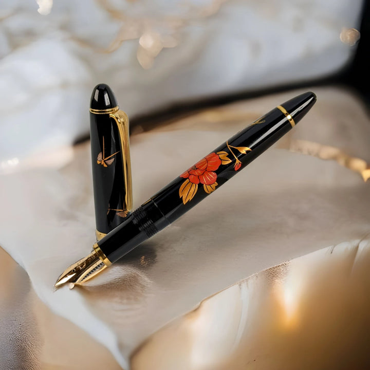Sailor Maki-e Flower and Butterfly Fountain Pen