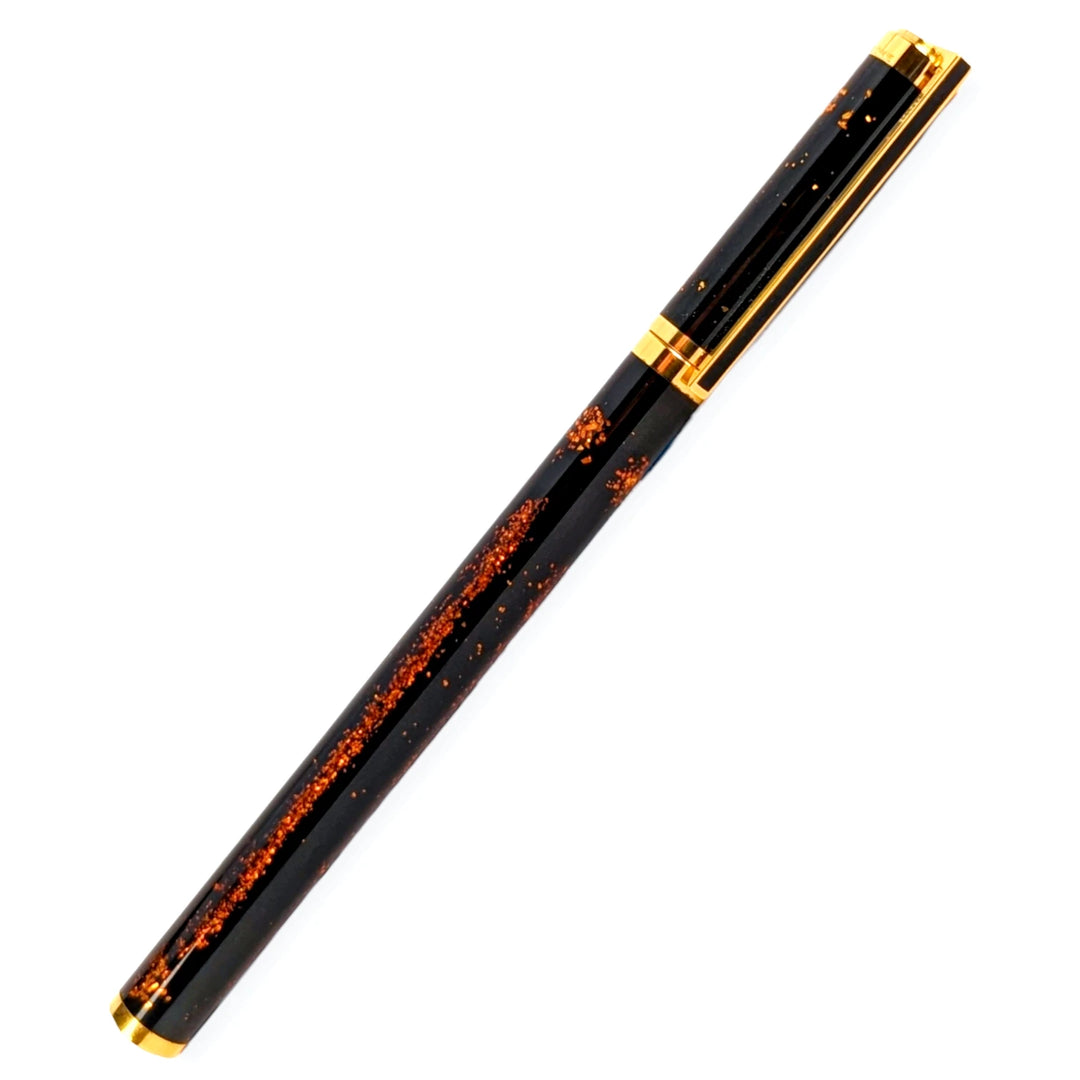 S.T. Dupont Classic Slim Gold Dust &amp; Chinese Lacquer Fountain Pen - Vintage