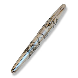 Pilot Sterling Silver Komodo Dragon Fountain Pen