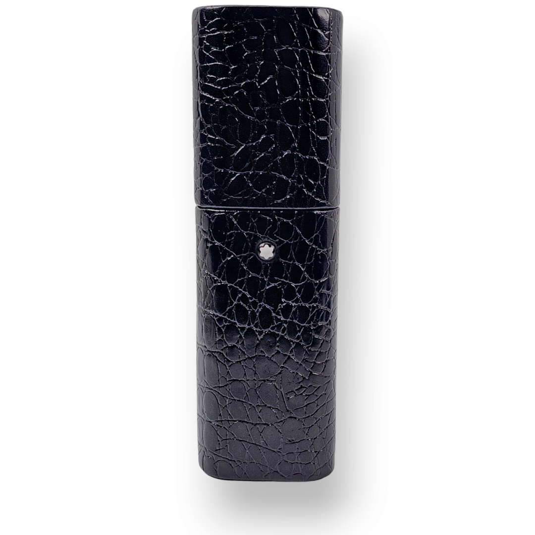 Montblanc Florentine Croc Pen Pouch Black