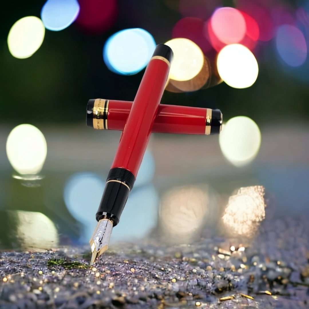 Pilot Custom 845 Urushi Fountain Pen - Vermillion