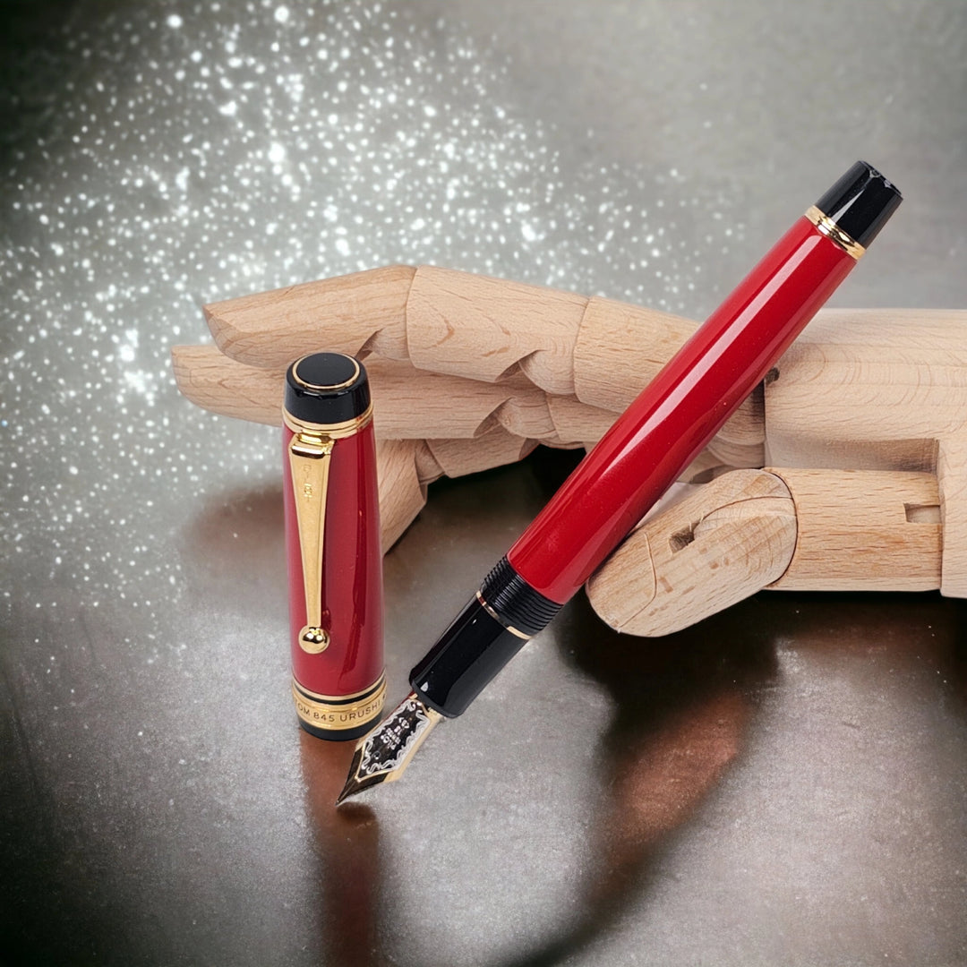 Pilot Custom 845 Urushi Fountain Pen - Vermillion