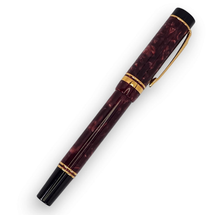 Parker Duofold MK I Red Marble Rollerball Pen