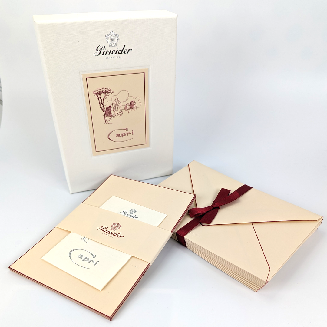Pineider Capri - 6.25" x 4.5" Notecard &amp; Envelope Box (12ct)