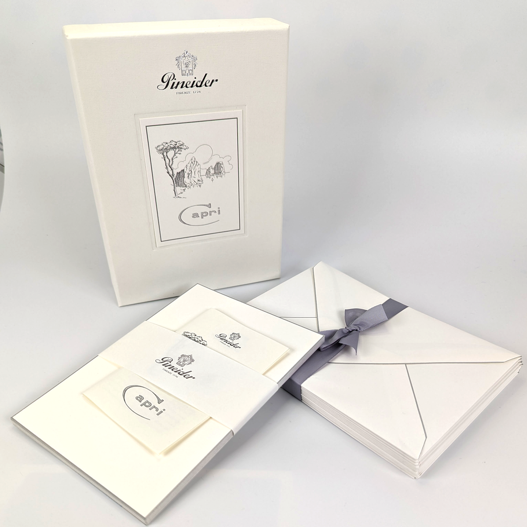 Pineider Capri - 6.25" x 4.5" Notecard &amp; Envelope Box (12ct)
